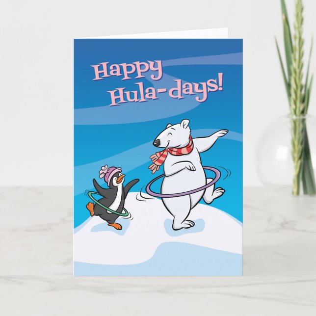 Happy Hula-Days (Blank Inside) Card Kort (Framsida)