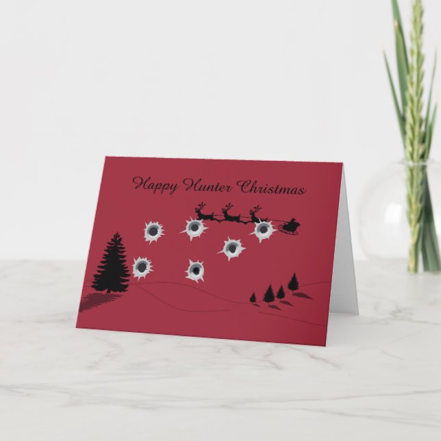 Happy Hunter Christmas Helgkort (Framsida)