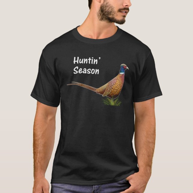 Happy Hunting Season Pheasants T Shirt (Framsida)