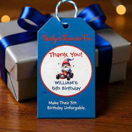 Happy Independence Day Cute Gnome Birthday Presentetikett