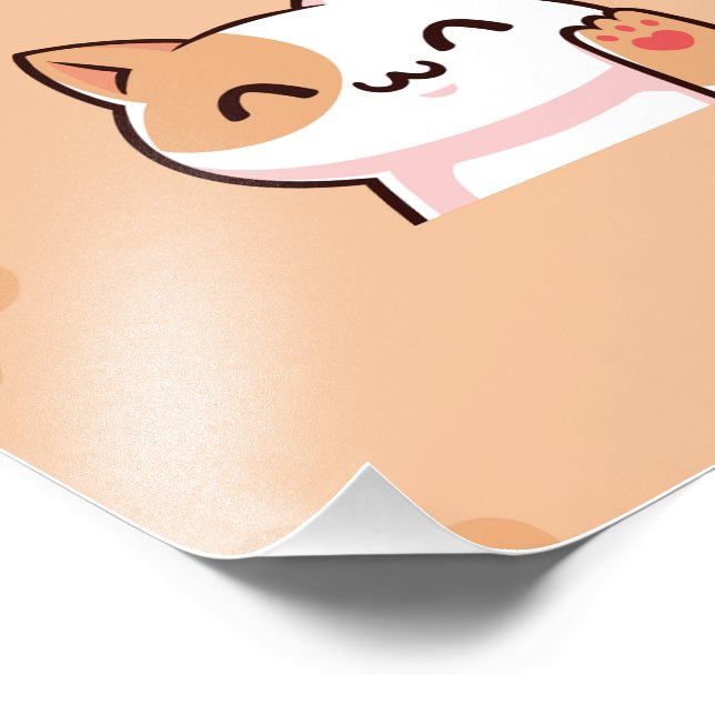 happy international cat day , 8 August Fototryck (Hörn)