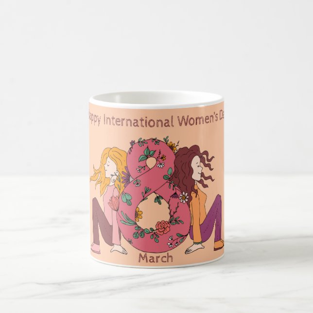Happy International Women's Day (8 March) Kaffemugg (Center)