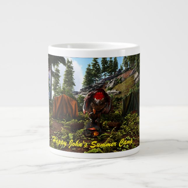 Happy John's Summer Camp Jumbo-Tasse Jumbo Mugg (Framsidan)