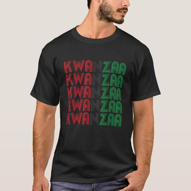 Happy Kwanzaa Cool Black Culture Africa Celebratio T Shirt (Framsida)