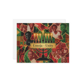 Happy Kwanzaa Kinara Postcard Vykort