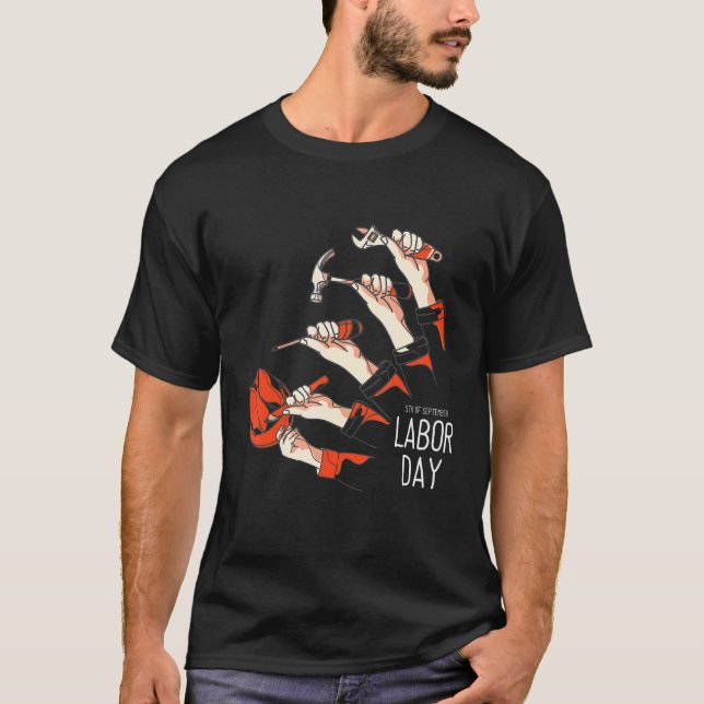 Happy Labor Day Patriot Happy Labour Day for Men W T Shirt (Framsida)