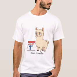 Happy Lame Year Sarcastic Cartoon Sheep  T Shirt