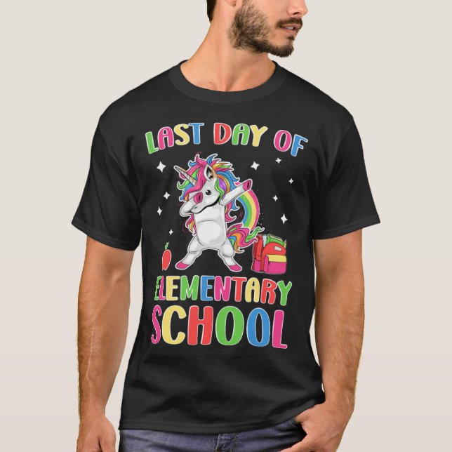 Happy Last Day Of Elementary School Graduation Uni T Shirt (Framsida)