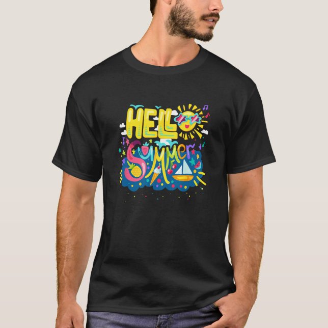 Happy Last Day of School Hello Summer 2023 69 T Shirt (Framsida)