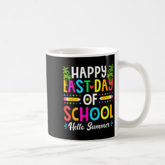 Happy Last Day of School Hello Summer Teacher Kaffemugg
