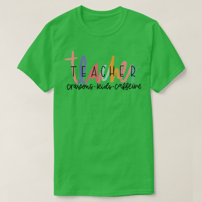 Happy Last Day of School - Teachers Crayons Kids C T Shirt (Design framsida)