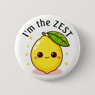 Happy Lemon I'm The Zest Personlig design Knapp