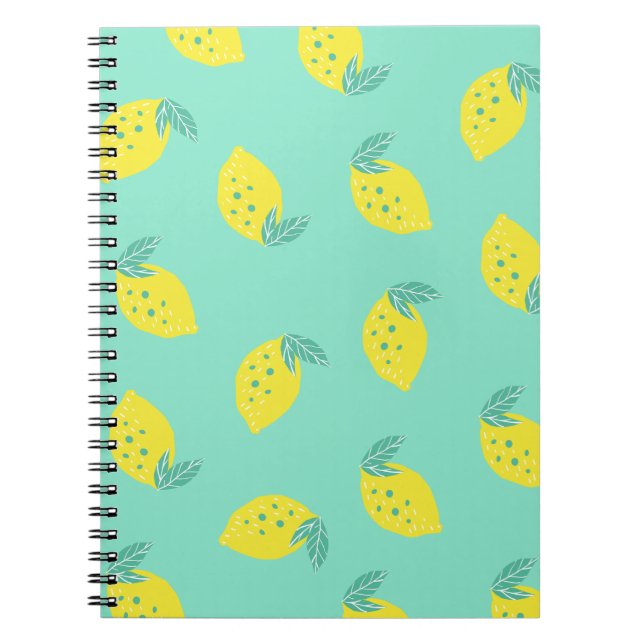 Happy Lemons Mönster | Anteckningsbok Dagbok (Framsidan)