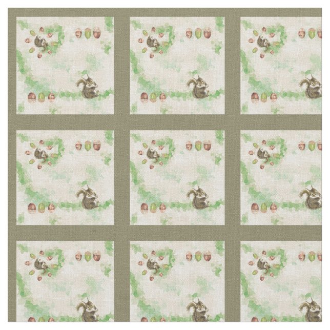 Happy life of a squirrel tyg (Närbild)