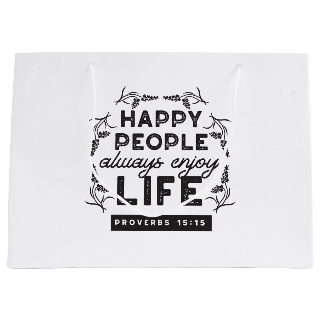 Happy Life with Faith – Proverbs 15:15 Art (Framsidan)