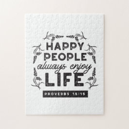 Happy Life with Faith – Proverbs 15:15 Art Pussel