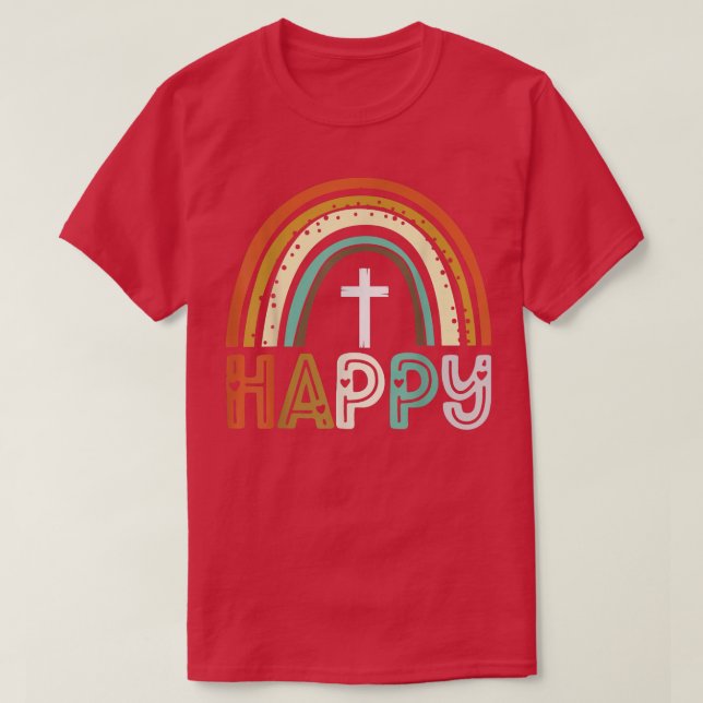 Happy Loved Grateful Blessed Thanksgiving Fall Rai T Shirt (Design framsida)