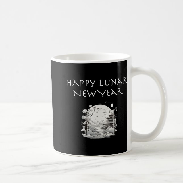 Happy Lunar New Year Charming Design Gift  Kaffemugg (Höger)