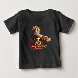 Happy Lunar New Year Majestic Golden Horse T Shirt