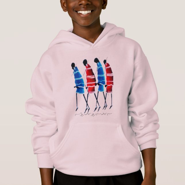 Happy Maasai Art: Street Style | cultural fashion  T Shirt (Framsida)