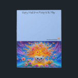 Happy Mail Stationery for Snail Mail Anteckningsblock<br><div class="desc">Rococo Impressionism Kawaii Rainbows: "There's a lot going on here." Palais de Marigold St. May creates unique stationery for those that love all things cute, Kawaii, floral, and colorful. Note that the designs are created for the large notepad or stationery sheets. If you would like a different size notepad, stationery,...</div>