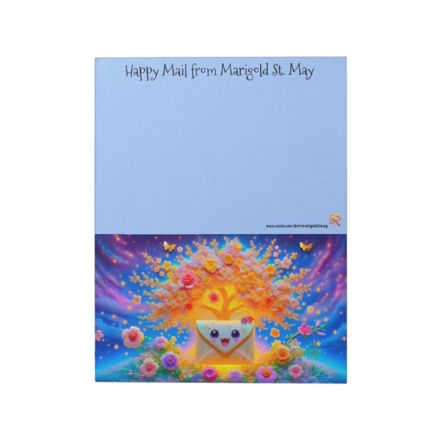 Happy Mail Stationery for Snail Mail Anteckningsblock (Roterad)