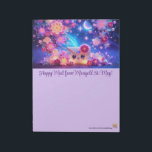 Happy Mail Stationery for Snail Mail  Anteckningsblock<br><div class="desc">Rococo Impressionism Kawaii Rainbows: "There's a lot going on here." Palais de Marigold St. May creates unique stationery for those that love all things cute, Kawaii, floral, and colorful. Note that the designs are created for the large notepad or stationery sheets. If you would like a different size notepad, stationery,...</div>