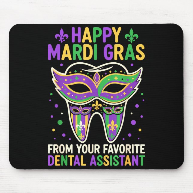 Happy Mardi Gras From Your Favorite Dental Istant  Musmatta (Framsidan)