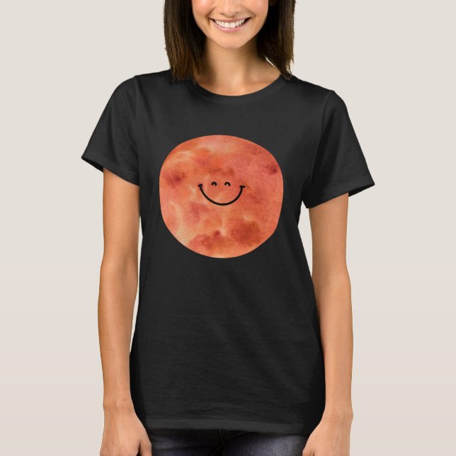 Happy Mars Planet  Cute  Astronomy T Shirt (Framsida)