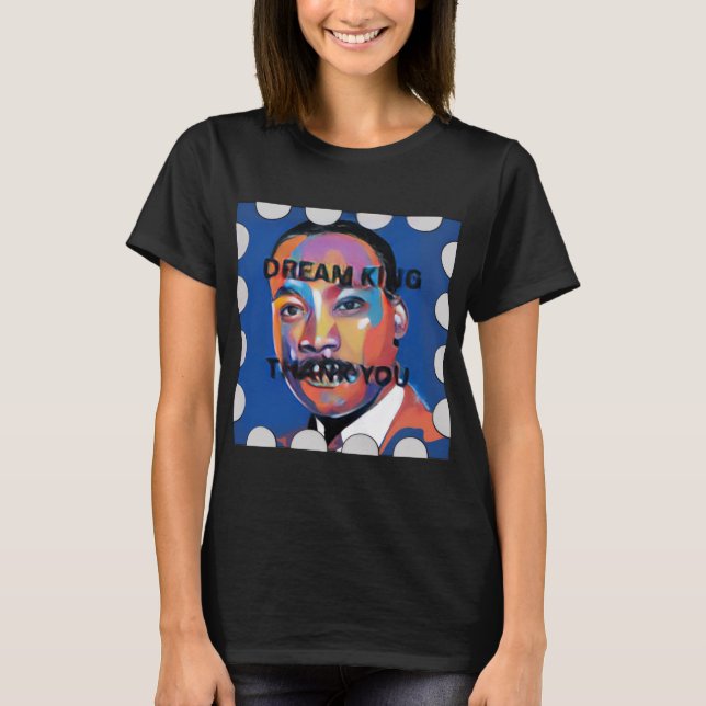 HAPPY MARTIN LUTHER KING DAY T SHIRT (Framsida)