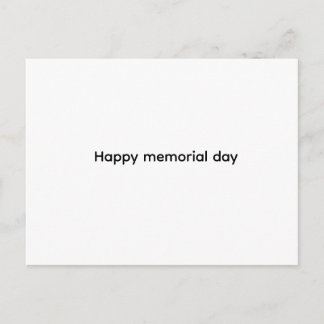 Happy memorial day card helg vykort