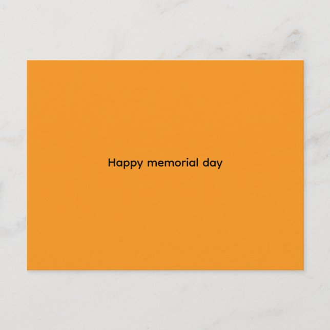 Happy  memorial day nniversary Cards Vykort (Framsida)