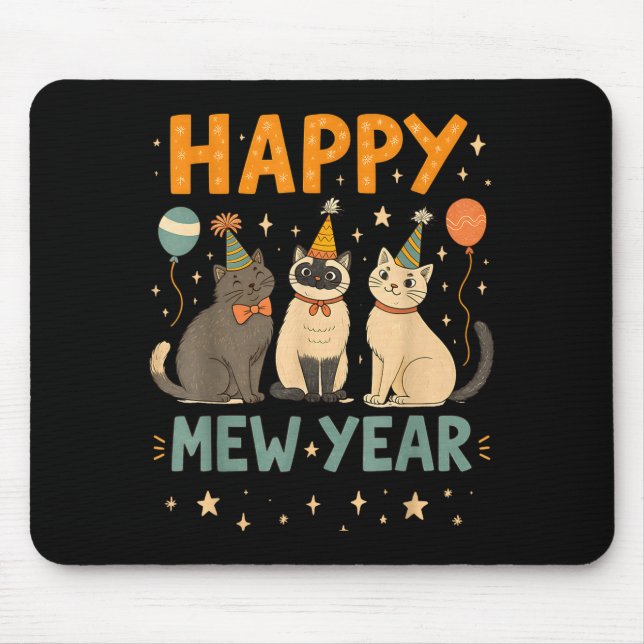 Happy Mew Year Cat Party  Musmatta (Framsidan)