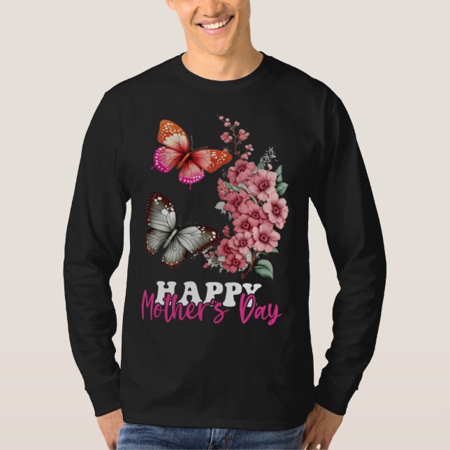 Happy Mother s Day 2023 Mothers Day Butterfly Mom  T Shirt (Framsida)