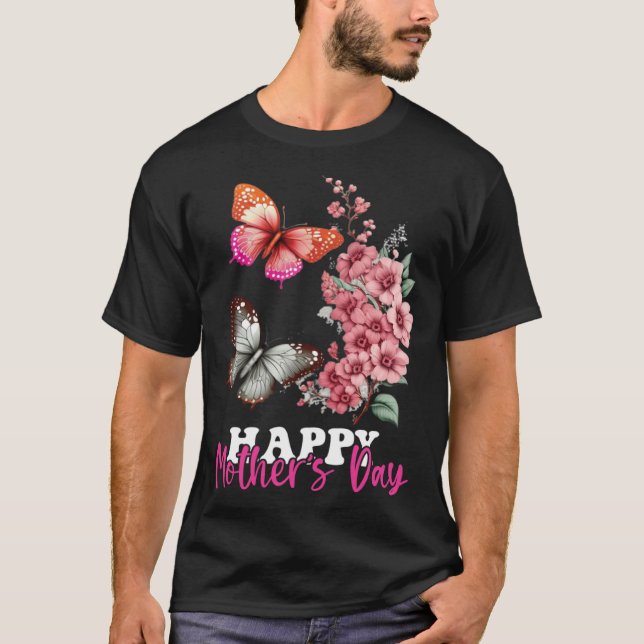 Happy Mother s Day 2023 Mothers Day Butterfly Mom  T Shirt (Framsida)