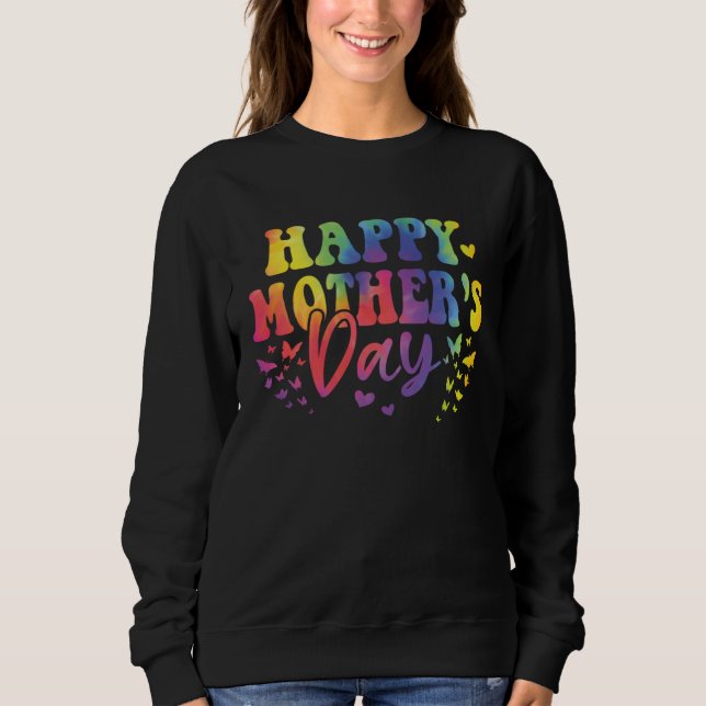 Happy Mother s Day 2023 Tie Dye Mothers Day Butter T Shirt (Framsida)