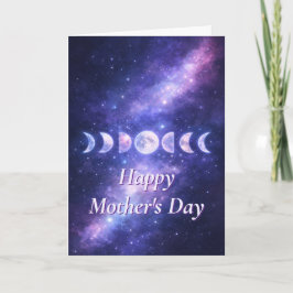Happy Mother’s Day Celestial Moon Phases Card Kort