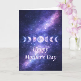 Happy Mother’s Day Celestial Moon Phases Card Kort