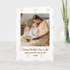 Happy Mother’s Day Custom Photo Greeting Card Kort