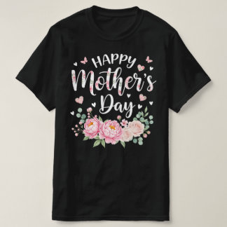 Happy Mother’s Day | Elegant Floral Graphic T Shirt