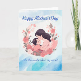 Happy Mother’s Day Floral Card Kort
