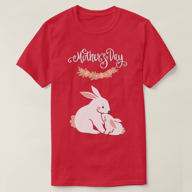 Happy Mother's Day Bunny Tee  (Design framsida)