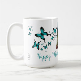 Happy Mother's Day Butterfly Cute Photo Kaffemugg