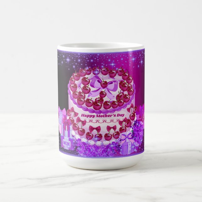 Happy Mother's Day Cake Mug Magisk Mugg (Center)