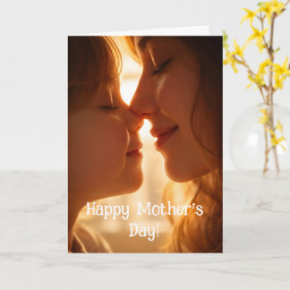 Happy Mothers Day Card - Adorable image From child Kort