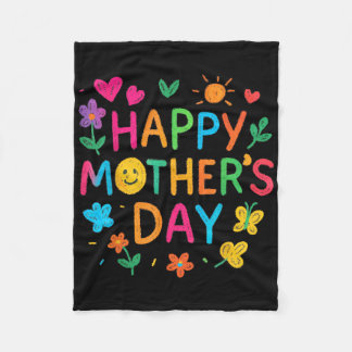 Happy Mothers Day For Toddler Baby Kids Saying For Fleecefilt