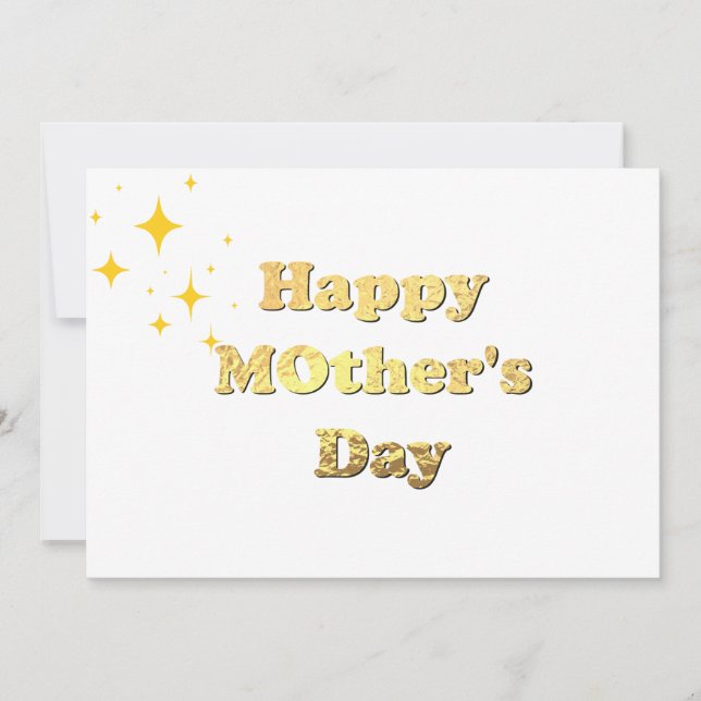 Happy mothers day. Gold simple script calligraphy  (Framsida)