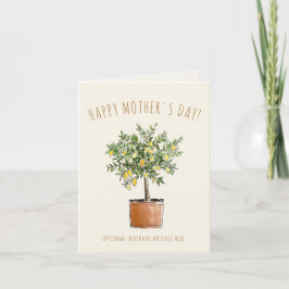 Happy Mother's Day Lemon Tree Kort