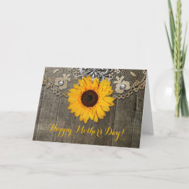 Happy Mother's Day | Mother's Day Card | Sunflower Kort
