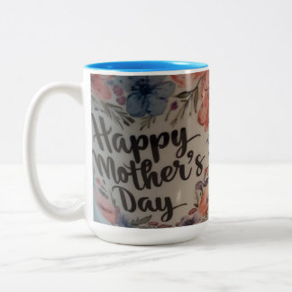 Happy Mothers day mug Två-Tonad Mugg